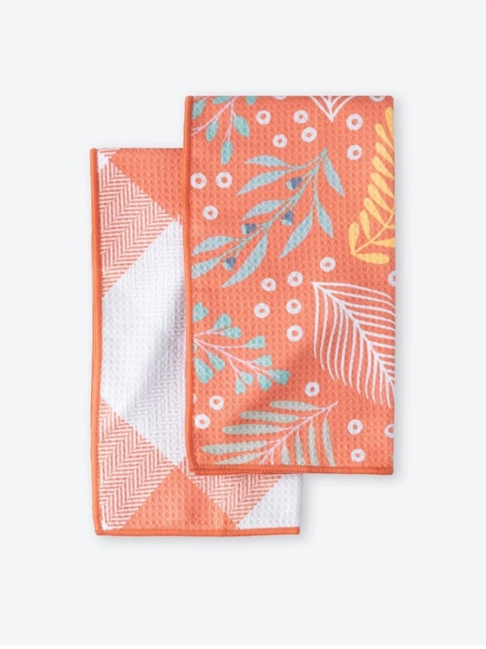 Coral Botanical Kitchen Tea towels by Norwex